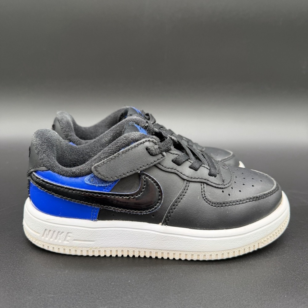 Nike Force 1 Low Easy-On Sneaker‎ Toddler Size 12C Black-Racer Blue HF0960-001